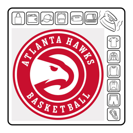 Naprasowanka Atlanta Hawks koszykówka sport termo naklejka basketball ZebraShop