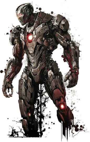 Naprasowanka Iron man Tony Stark superbohater 2 Zebra