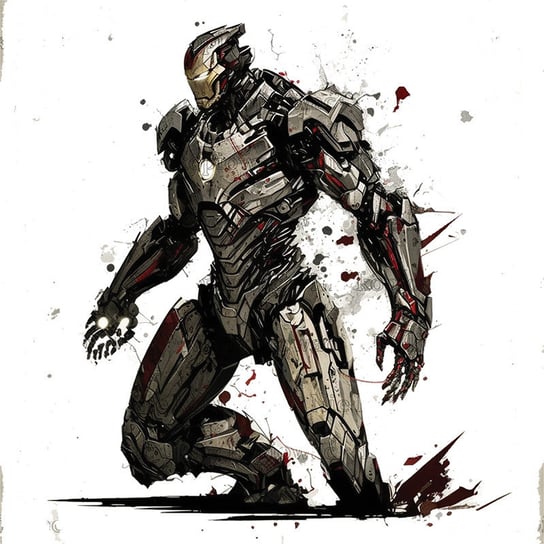 Naprasowanka Iron man Tony Stark superbohater 3 Zebra