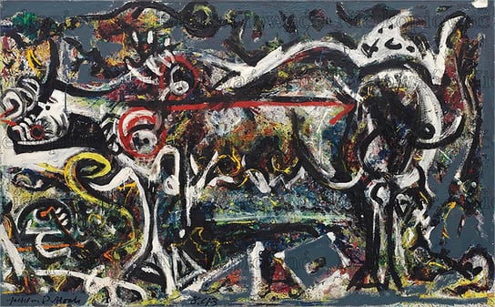 Naprasowanka Jackson Pollock malarstwo sztuka 3 Zebra
