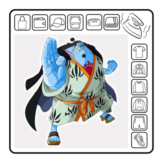 Naprasowanka jinbei termo naklejka one piece pirat anime manga 1 ZebraShop