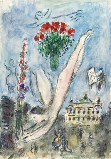 Naprasowanka Marc Chagall kubizm sztuka 6 Zebra