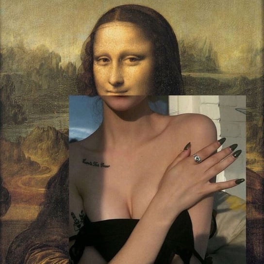 Naprasowanka Mona Lisa aesthetic girl vibe 4 Zebra