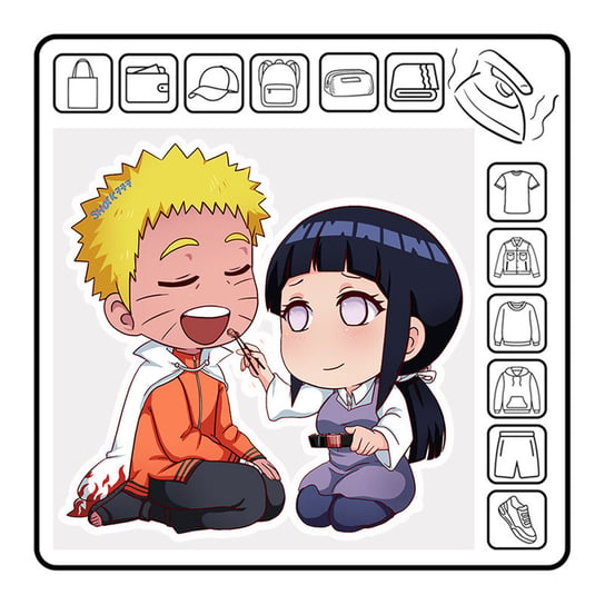 Naprasowanka naruto hinata termo naklejka anime naruto manga 1 ZebraShop