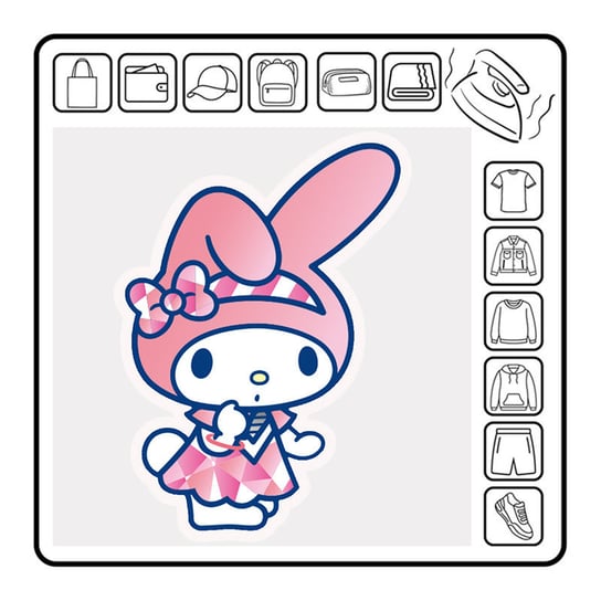 Naprasowanka sanrio my melody bajka termo naklejka 29 ZebraShop