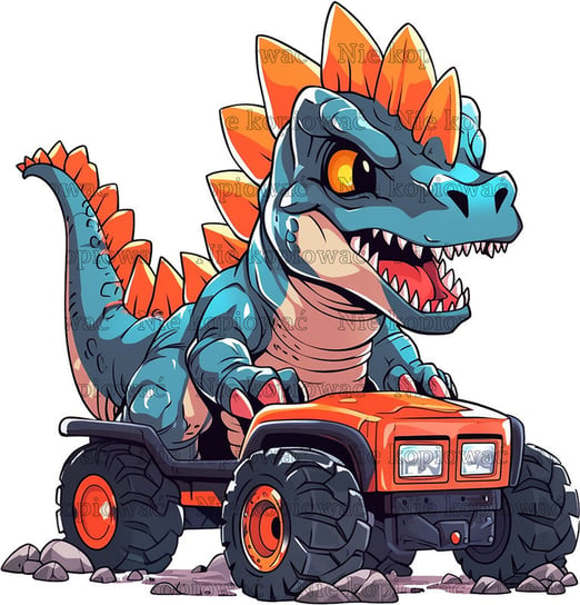 Naprasowanka T-Rex dinozaur monster truck 2 Zebra