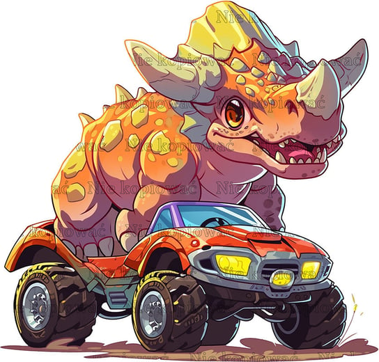 Naprasowanka T-Rex dinozaur monster truck 5 Zebra