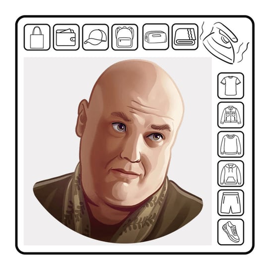 Naprasowanka termo naklejka varys GoT gra o tron sticker 21 ZebraShop