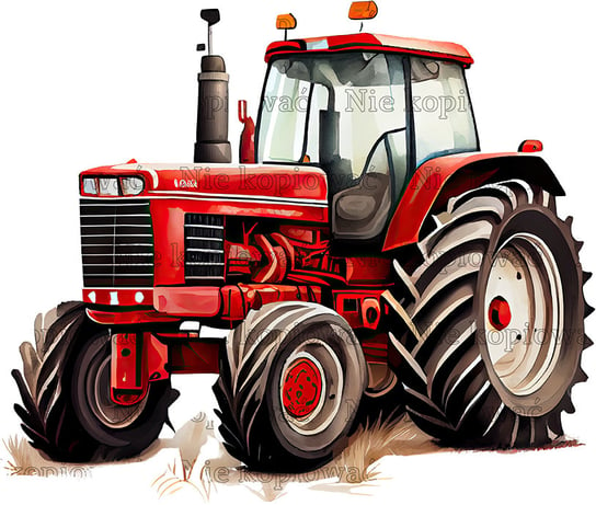 Naprasowanka Traktor rolnictwo ciągnik rolniczy 1 Zebra