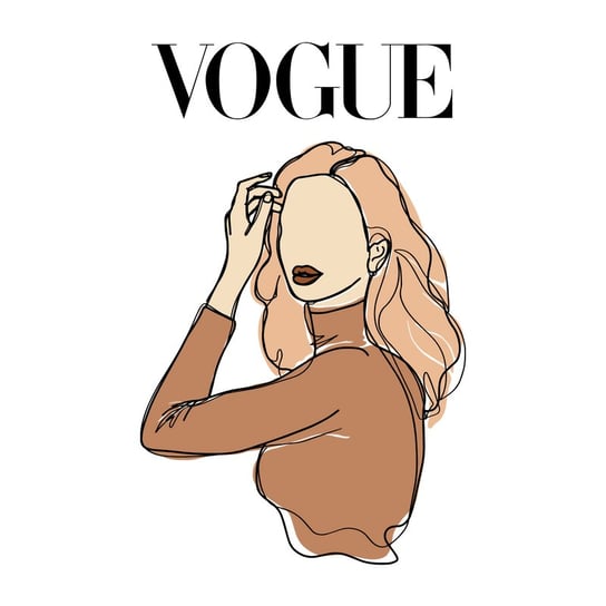Naprasowanka Vogue styl moda piękno 20 Zebra