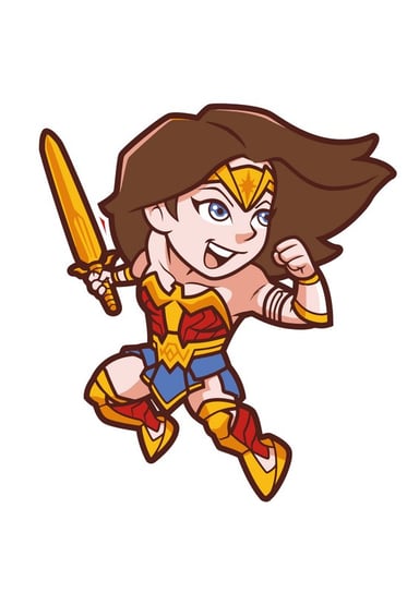 Naprasowanka Wonder woman DC super bohaterowie Zebra