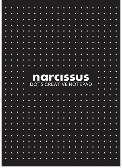 Narcissus, Blok A4 klejony z góry, czarny, 60 kartek, 6 szt. Narcissus