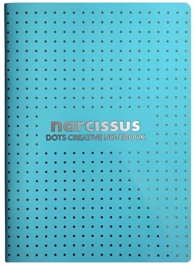 Narcissus, Pakiet zeszytów A4 kropki, 48 kartek, błękitny, 6 szt. Narcissus