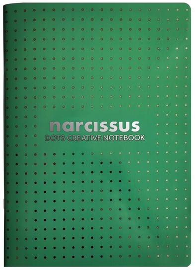 Narcissus, Pakiet zeszytów A4 kropki, 48 kartek, zielony, 6 szt. Narcissus