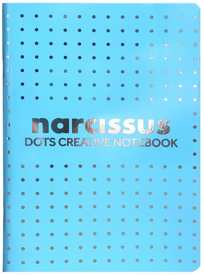 Narcissus, Pakiet zeszytów A5 kropki, błękitny, 56 kartek, 6 szt. Narcissus
