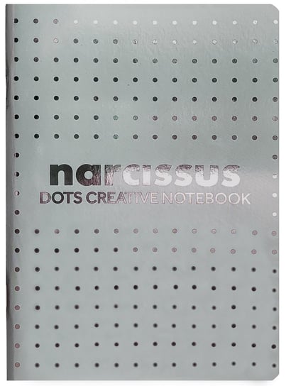 Narcissus, Pakiet zeszytów A5 kropki, szary, 56 kartek, 6 szt. Narcissus