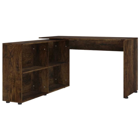 Narożne biurko z regałem 130x60x75 cm, przydymiony Zakito Europe