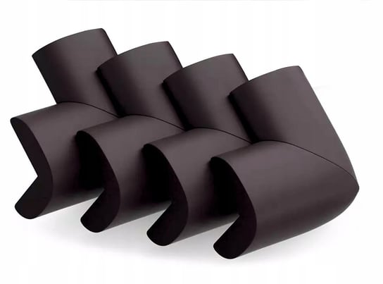 Narożniki piankowe zabezpieczenie rogów krzesła blatu kasztanowe 4 sztuki Inny producent