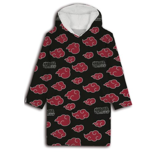naruto - akatsuki - sweat ponczo piżama coral fleece Inna marka