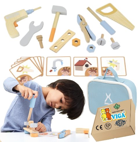 NARZĘDZIA dla dzieci zabawki drewniane montessori 3 4 latka viga 3+ zabawki sensoryczne montessori PakaNiemowlaka