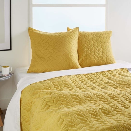 Narzuta na łóżko ATMOSPHERA, żółta, 240x260 cm Atmosphera
