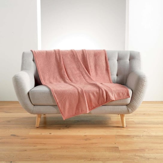 Narzuta na łóżko MAZARINE, 125 x 150 cm, różowa Douceur d'intérieur