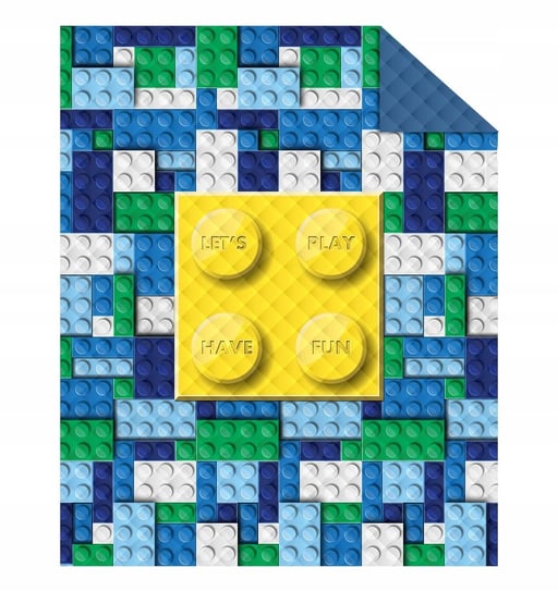 Narzuta Na Łóżko Pikowana Klocki Lego 170X210 Cm Detexpol