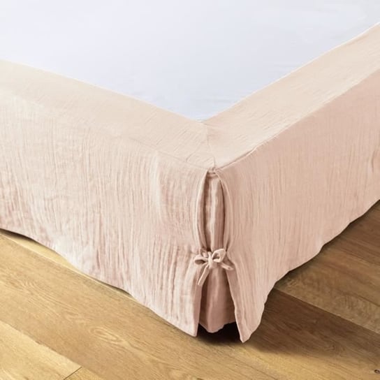 Narzuta na łóżko z gazy bawełnianej Gaia 160x200cm Marshmallow Inna marka