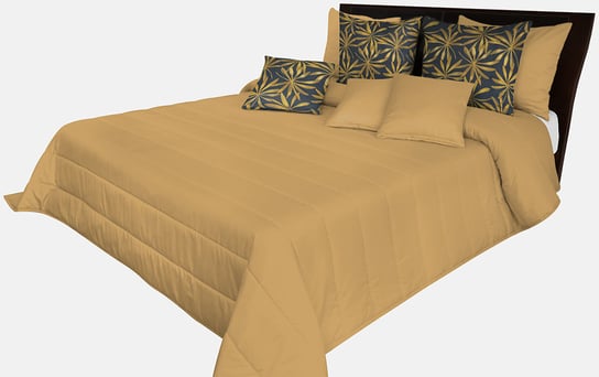 Narzuta pikowana na łóżko mosiężna NMN-005 Mariall Mariall Design