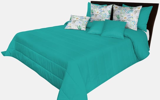 Narzuta pikowana na łóżko turkusowa NMN-012 Mariall Mariall Design