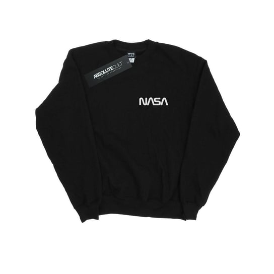 NASA Męska Bluza Z Nowoczesnym Logo Na Piersi (XL 8,5-9 / Czarny) NASA