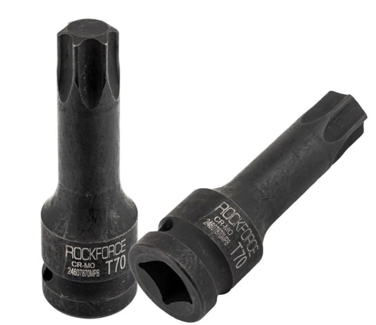 Nasadka bit głowica IMBUS TORX udarowa T70 1/2" stal Cr-Mo  RockForce Rock Force