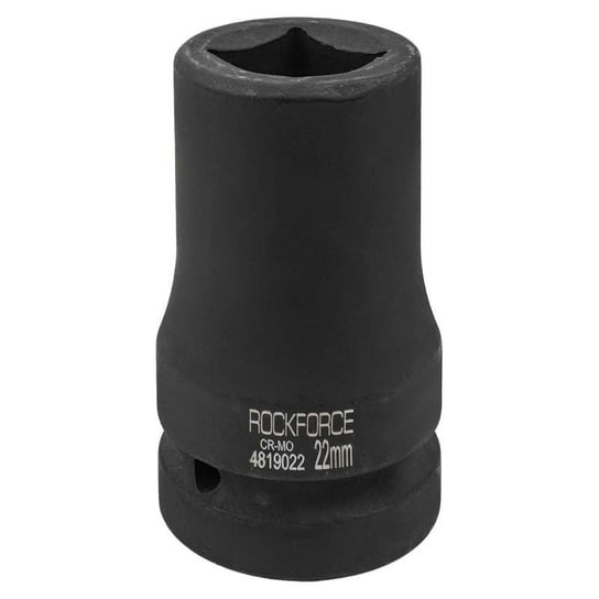 NASADKA GŁOWICA KOŃCÓWKA UDAROWA 1" kwadrat 22mm 4-kątna stal Cr-Mo RockForce Rock Force