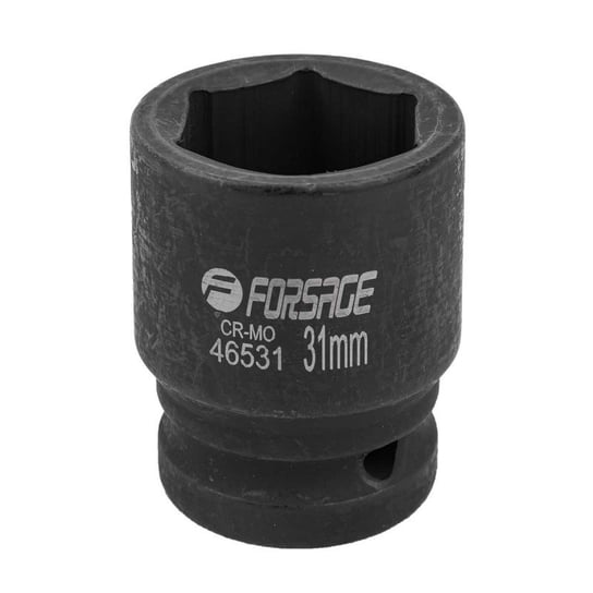 Nasadka głowica końcówka udarowa 3/4" 31mm 6-kątna stal Cr-Mo Forsage Forsage