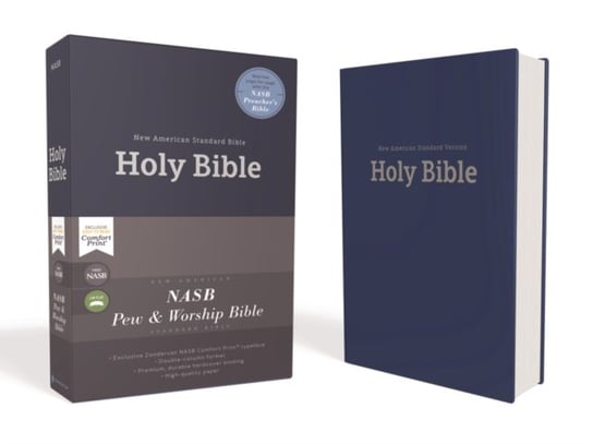 NASB, Pew and Worship Bible, Hardcover, Blue, 1995 Text, Comfort Print Zondervan