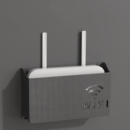 Naścienna Półka Na Router Wi-Fi Czarna Ag986A Aptel