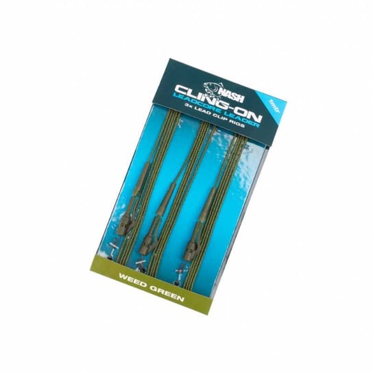 Nash Cling-On Leadcore Leaders Lead Clip Leaders Silt 1M - T8167 nash tackle