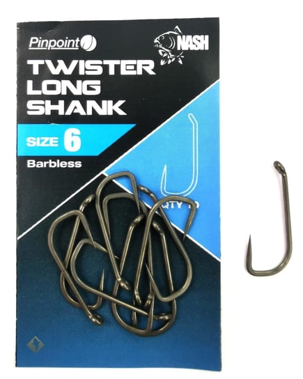 Nash Haczyki Twister Long Shank 4 Bezzadziorowe 10Szt nash tackle