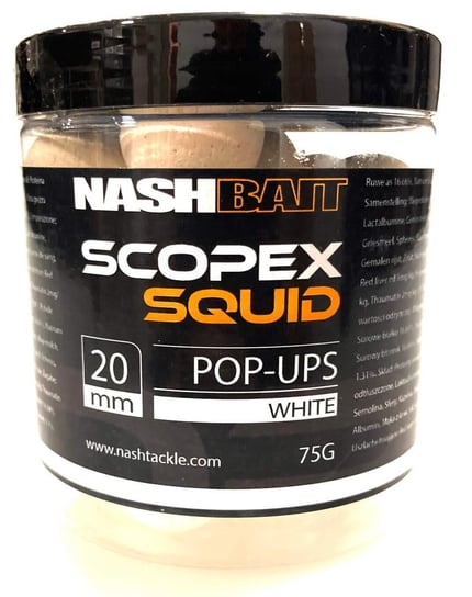 Nash Kulki Pop-Up Scopex Squid Białe 20Mm nash tackle