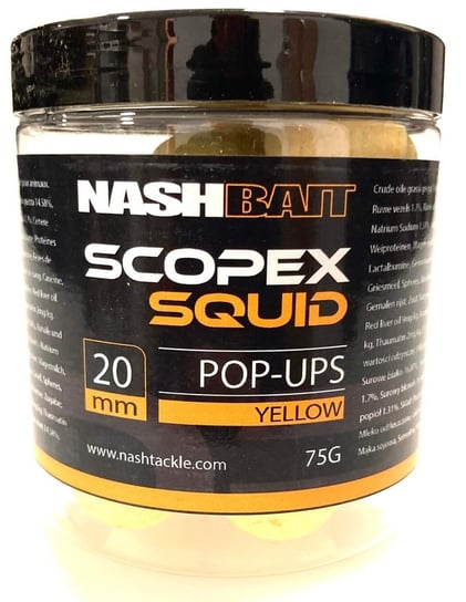 Nash Kulki Pop-Up Scopex Squid Żółte 20Mm nash tackle
