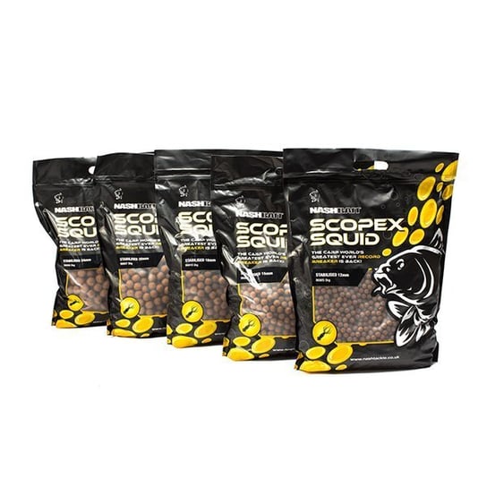 Nash Scopex Squid Boilies Stabilised 12Mm 1Kg - B6800 nash tackle