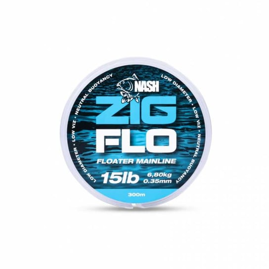 Nash Zig Flo 15Lb 0.35Mm 300M - T2687 nash tackle