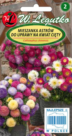 Nasiona Aster Chiński Na Kwiat Cięty Mieszanka, 1G W. Legutko