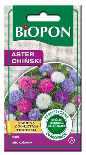 Nasiona Biopon - Aster Chiński Karłowy Mix Kolorów 1G BIOPON