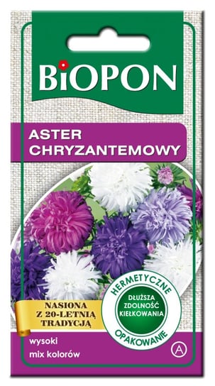 Nasiona Biopon - Aster Wysoki Chryzantemowy Mix Kolorów 1G BIOPON