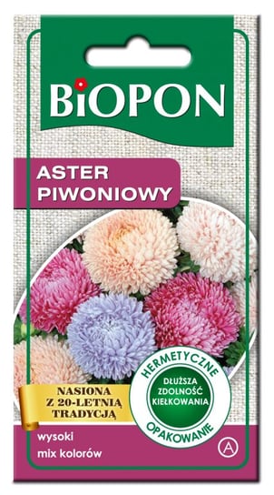 Nasiona Biopon - Aster Wysoki Piwoniowy Mix Kolorów 1G BIOPON