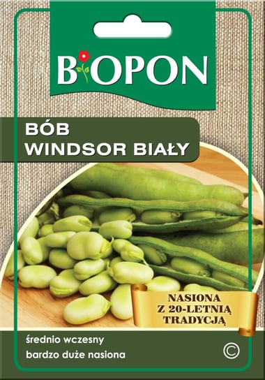 Nasiona Biopon - Bób Windsor Biały 30G BIOPON