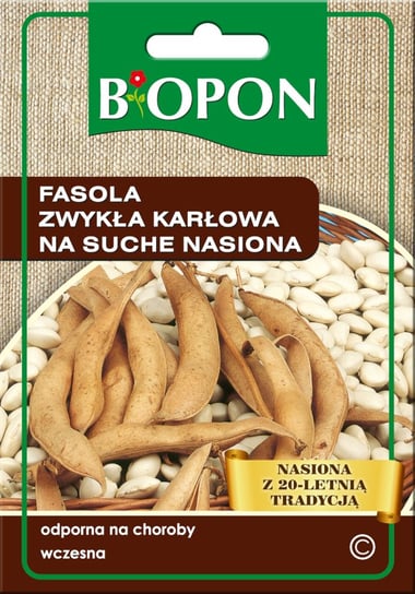 Nasiona Biopon - Fasola Zwykła Karłowa Na Suche Nasiona 35G BIOPON