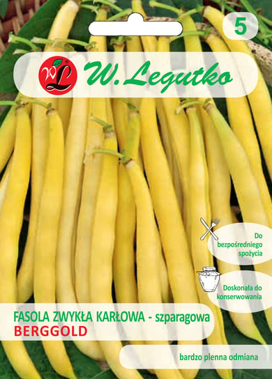 Nasiona Fasola Szparagowa Karłowa Berggold-Żółta LEGUTKO
