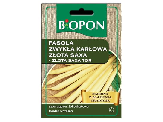 Nasiona fasola zwykła karłowa złota saxa Biopon 1441 Biopon